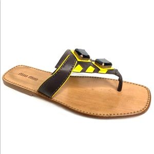 Miu Miu Leather sandals